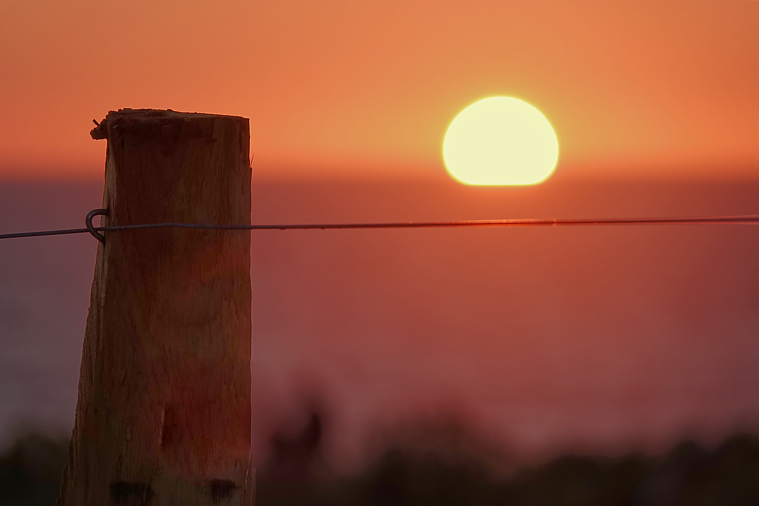 Sonnenuntergang auf der Atlantik (West Frankreich)