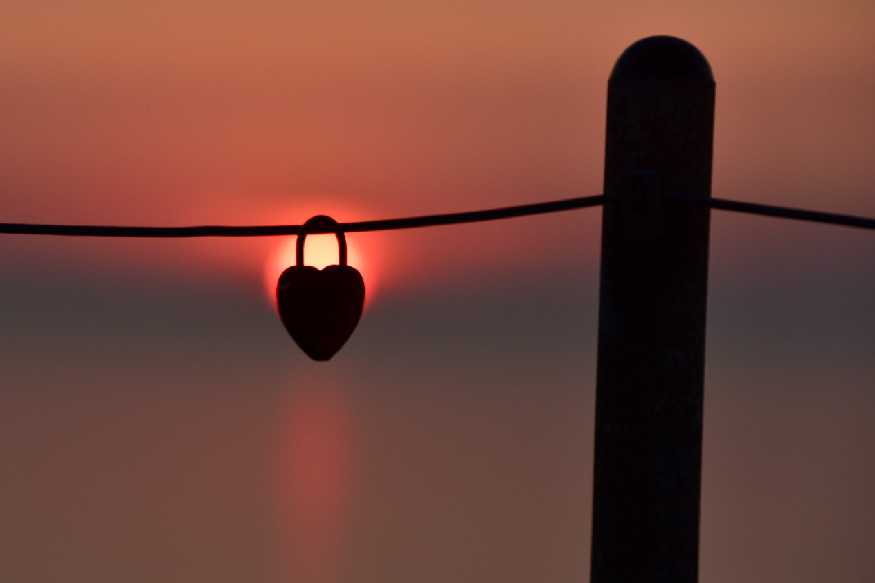 Sonnenuntergang auf Helgoland