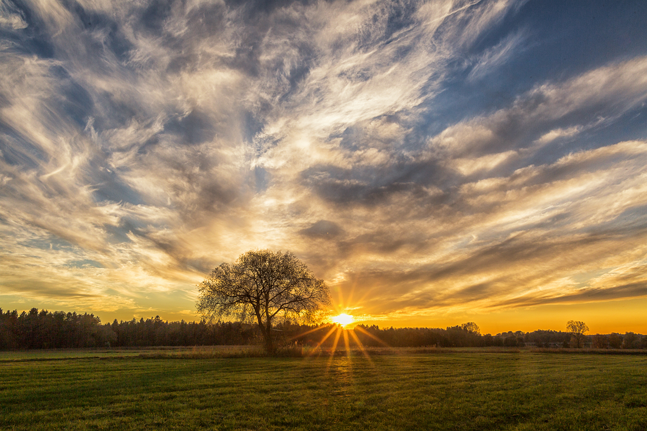 Sonnenuntergang, die Erste!