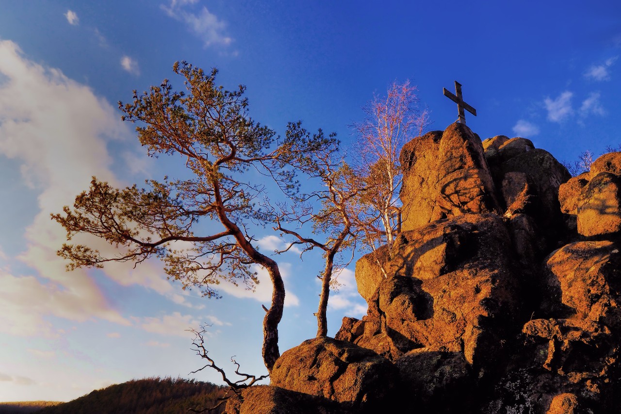 Sonnenuntergang im Harz