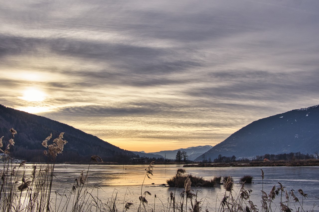 Sonnenuntergang im Winter 2