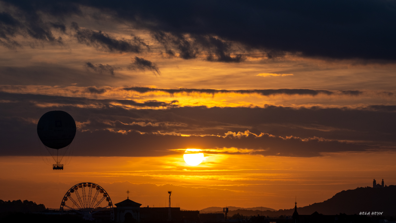 Sonnenuntergang in Krakau