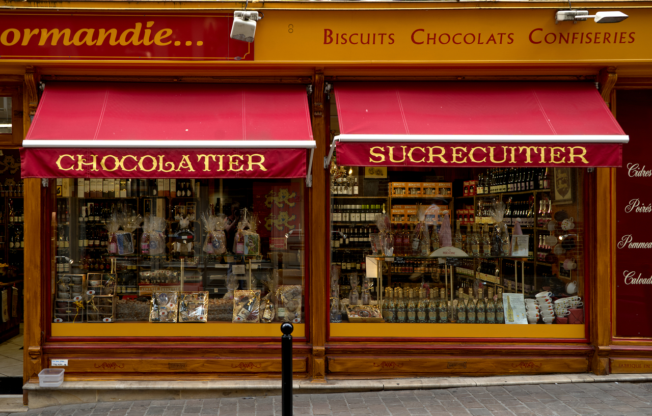 Süßer Laden in Honfleur