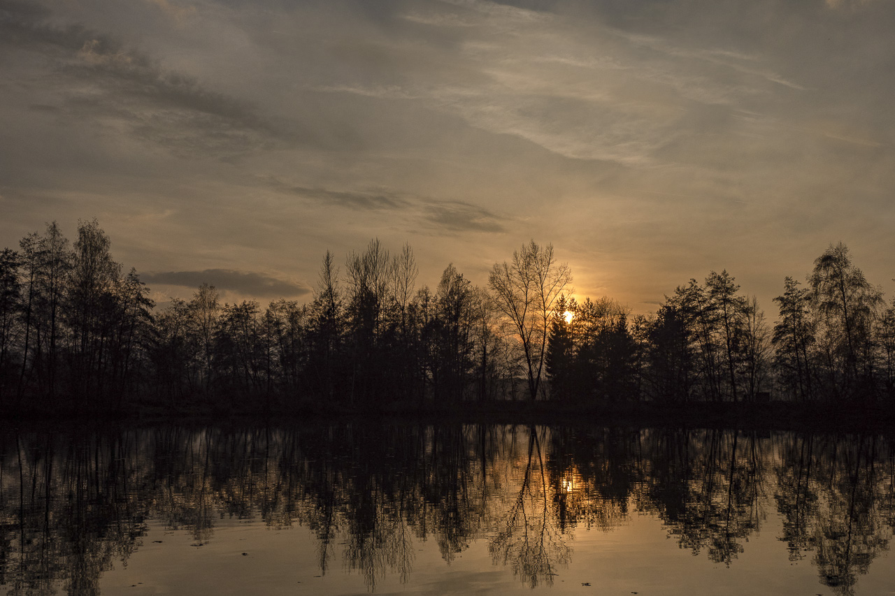 Sunset an der Drau