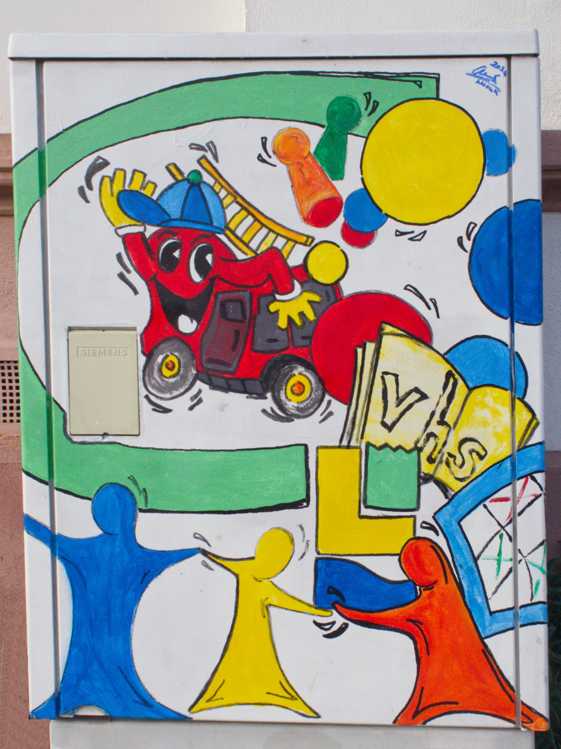 Tür eines Schaltkasten