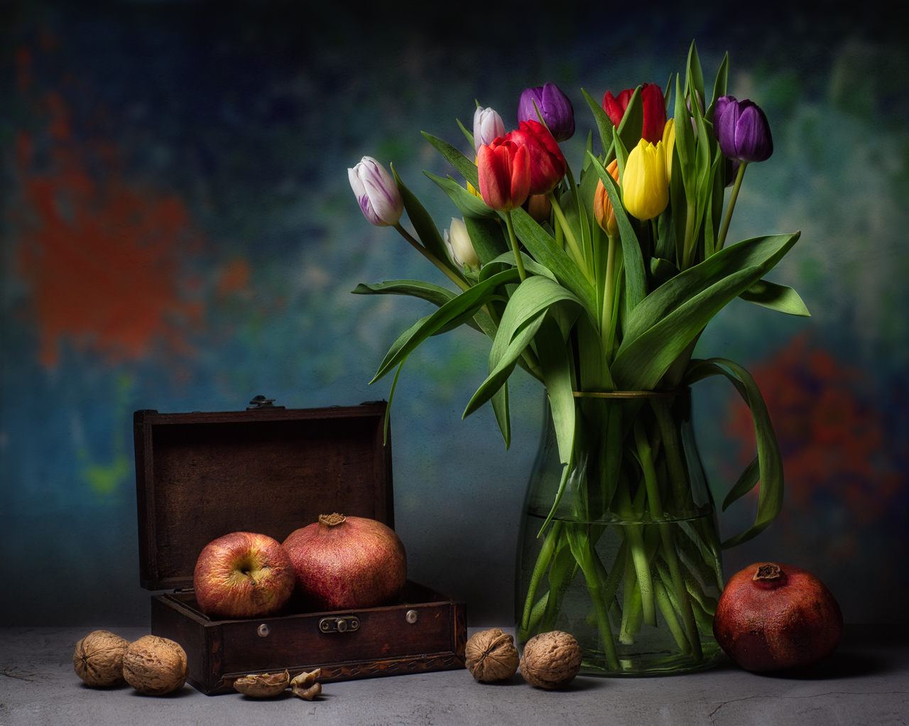 Tulpen und Früchte 🌷🍎