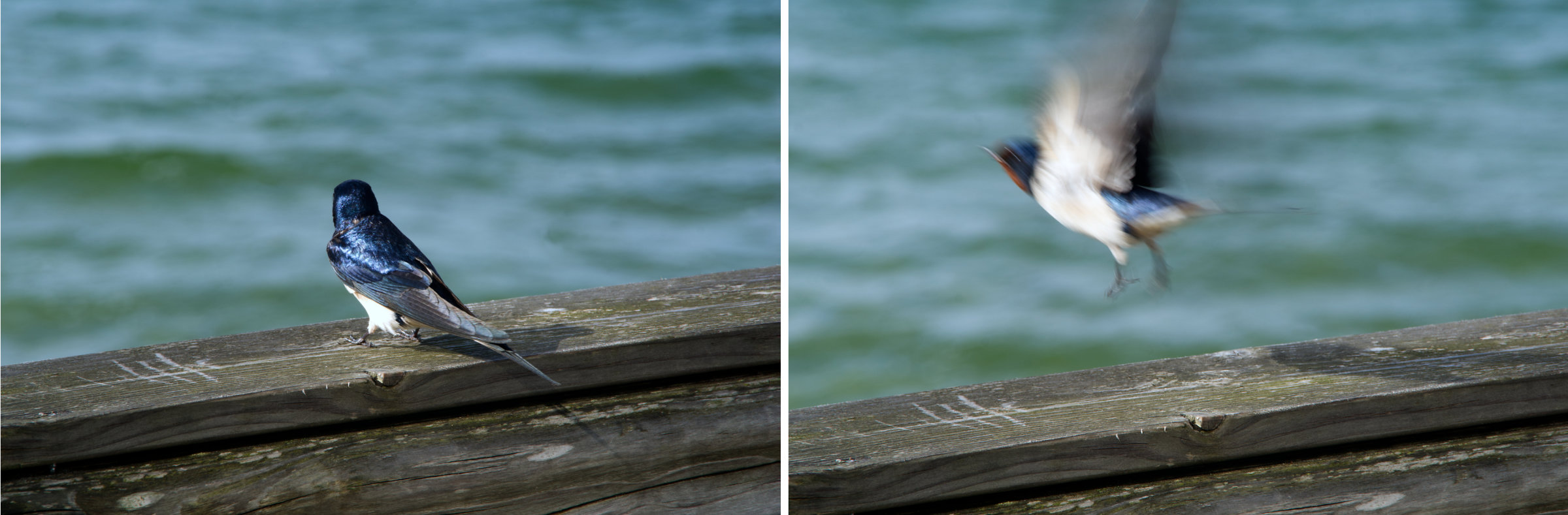und weg...
