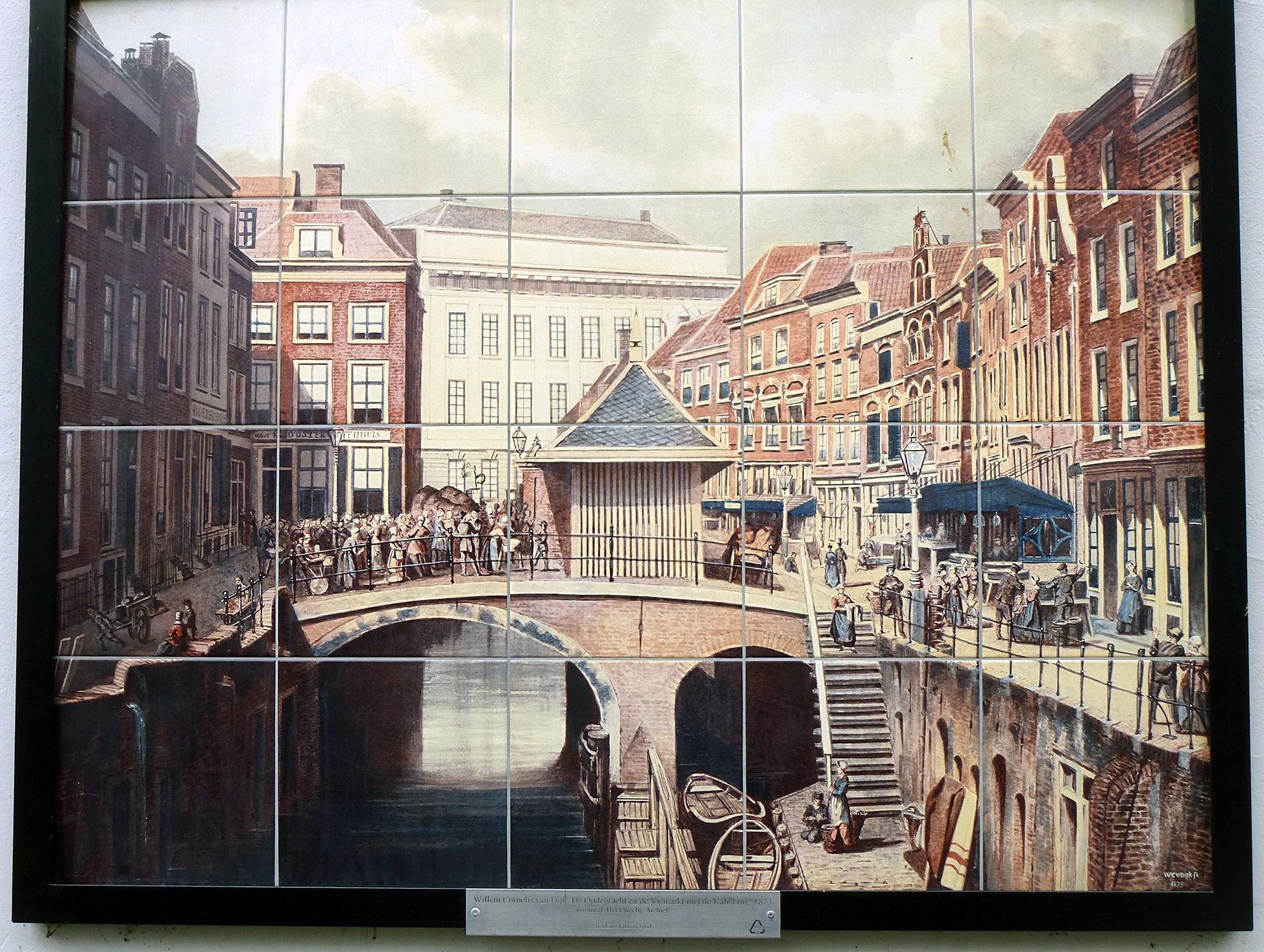 Utrecht 1873  -  Kachelbild von Willem Cornelis van Dijk