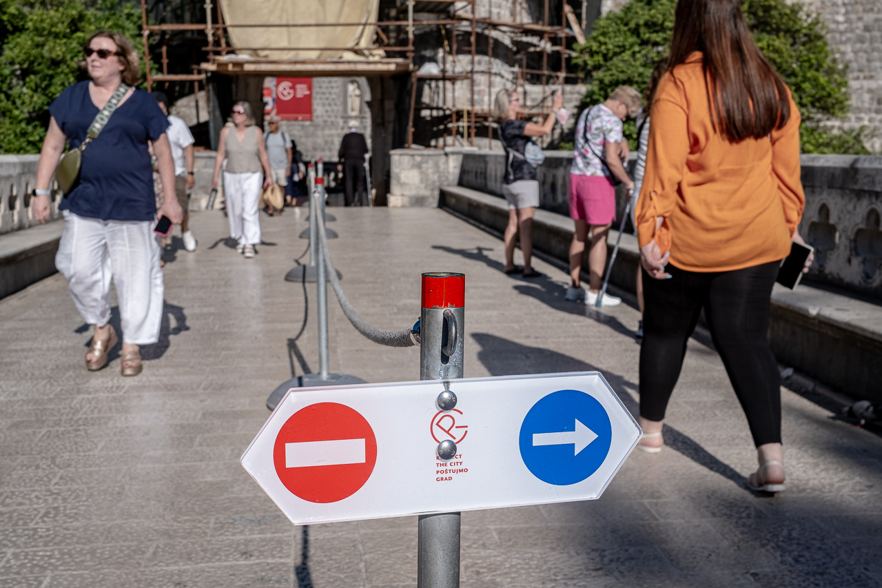 Verkehrsregelung in Dubrovnik