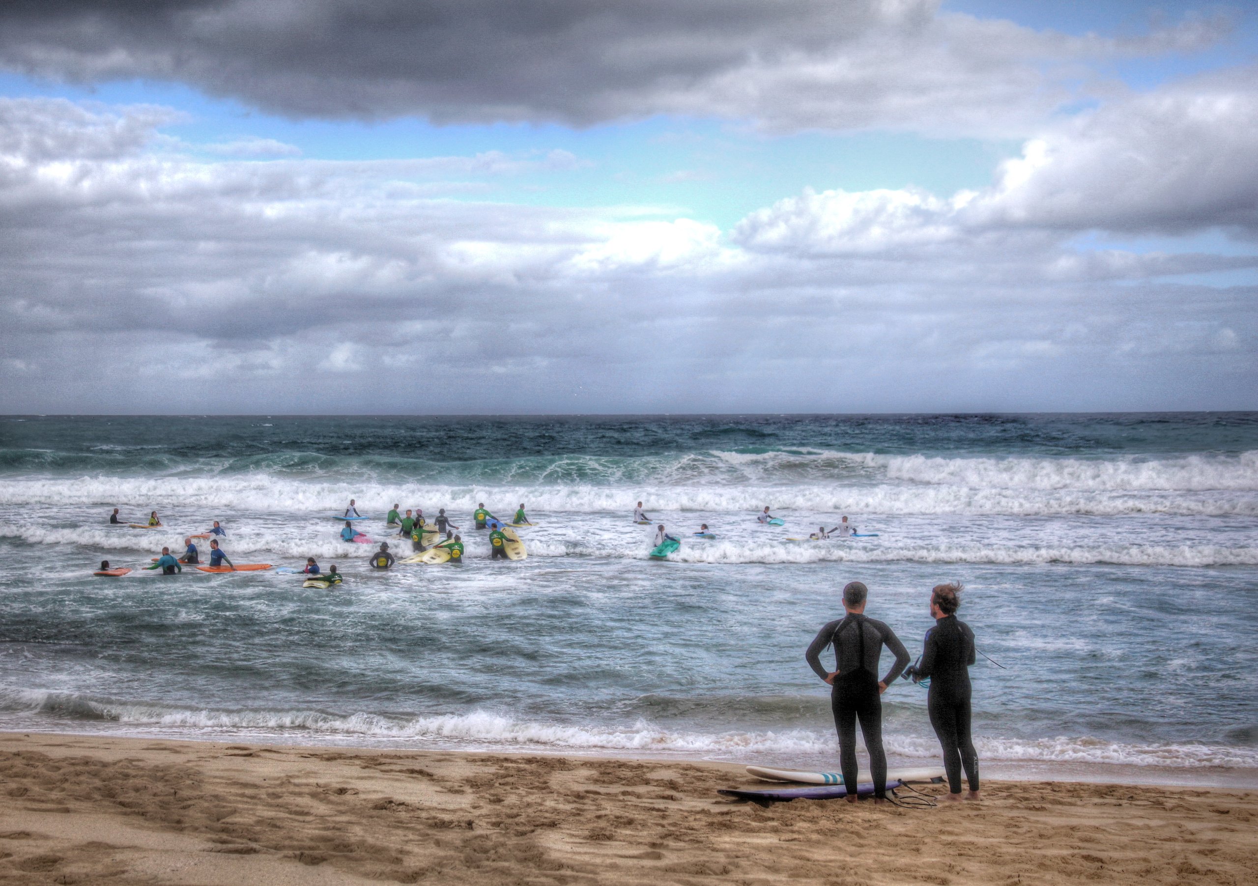Warten auf die Welle
