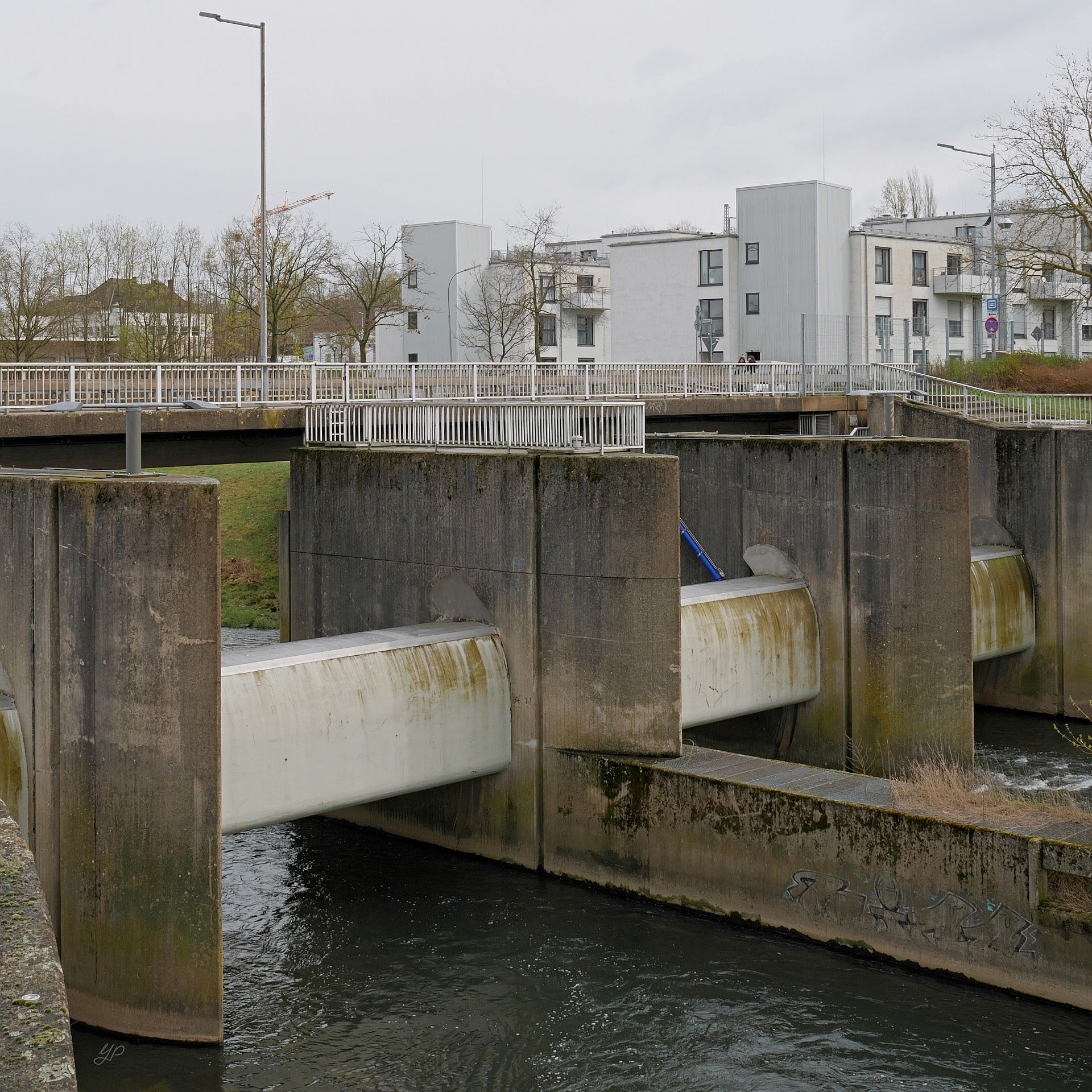 Werrebrücke mit Stauwehr III