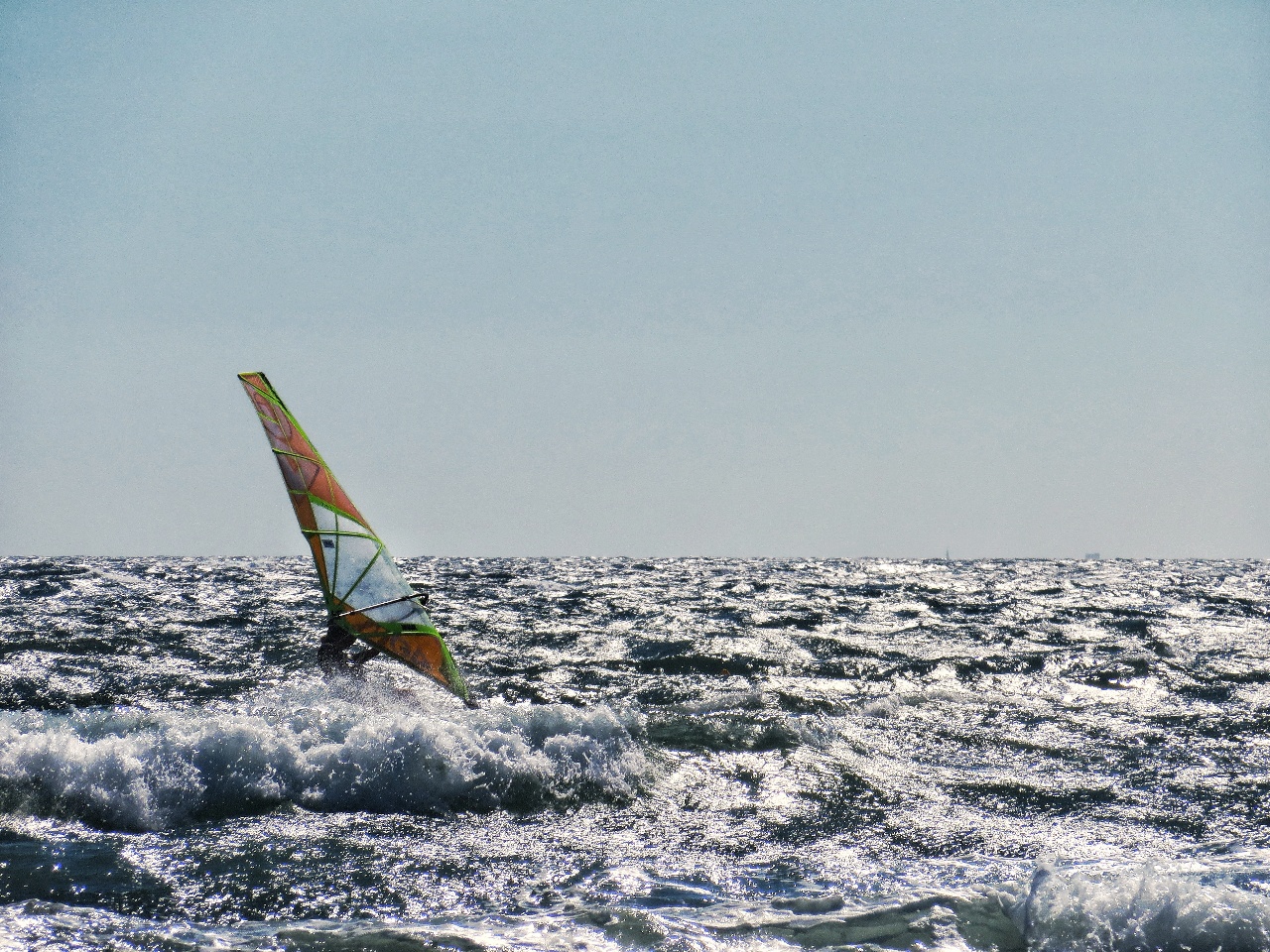 Windsurfer an der Côte d'Azur