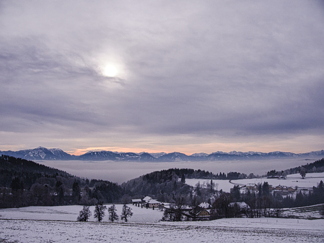 Wintersonne über Kärnten