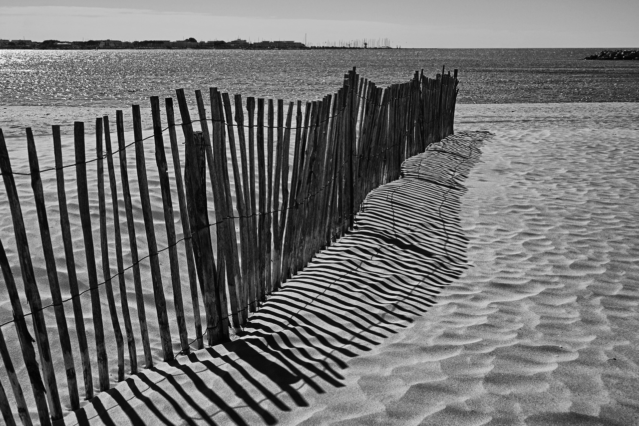 Zaun am Strand